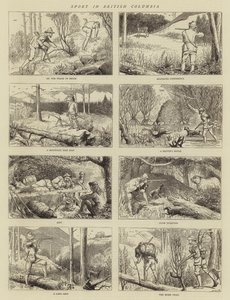 Sport in Brits-Columbia door Alfred Chantrey Corbould